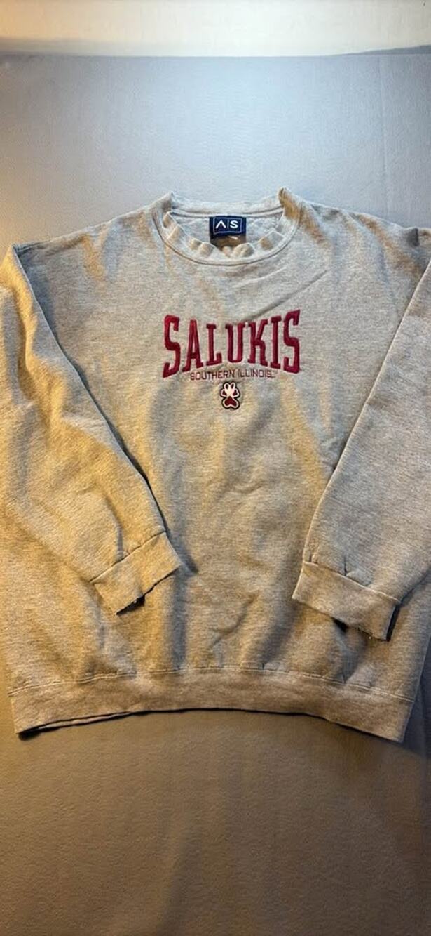 Vintage 1990s SIU Salukis Crewneck Sweatshirt by A/S Sports, Gray-Large